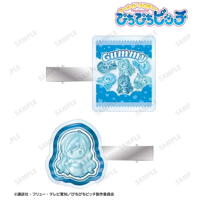 アニメ「ぴちぴちピッチ」 波音 petit-sserie アクリルヘアクリップ2個セット 画像 2 | AniSmile