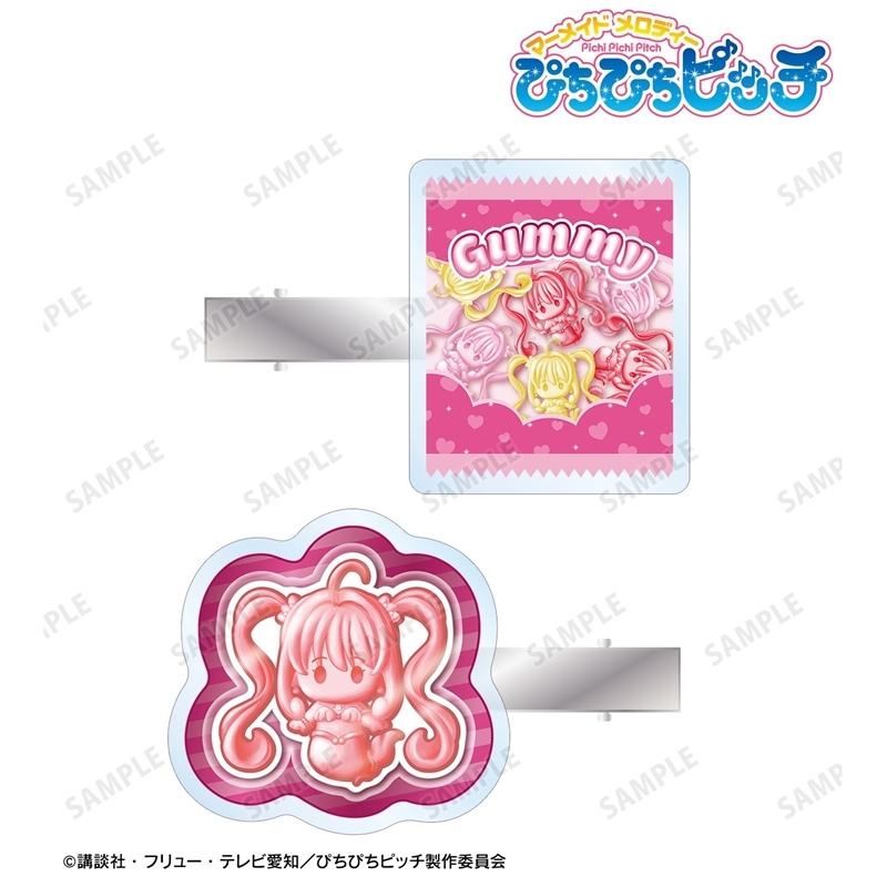アニメ「ぴちぴちピッチ」 るちあ petit-sserie アクリルヘアクリップ2個セット 画像 2 | AniSmile