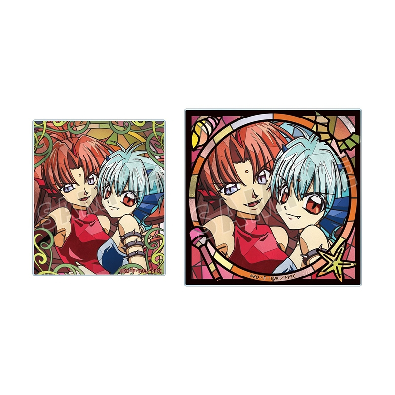 アニメ「ぴちぴちピッチ」 ブラック・ビューティー・シスターズ Aure Glass アクリルカード2種セット - 公式商品画像 | AniSmile