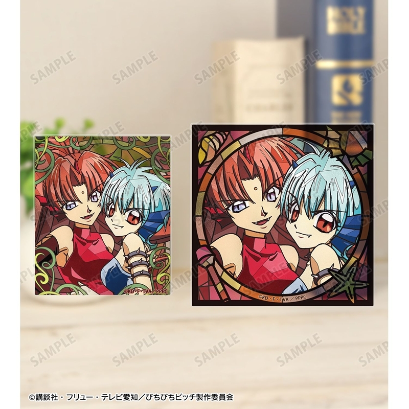 アニメ「ぴちぴちピッチ」 ブラック・ビューティー・シスターズ Aure Glass アクリルカード2種セット 画像 5 | AniSmile