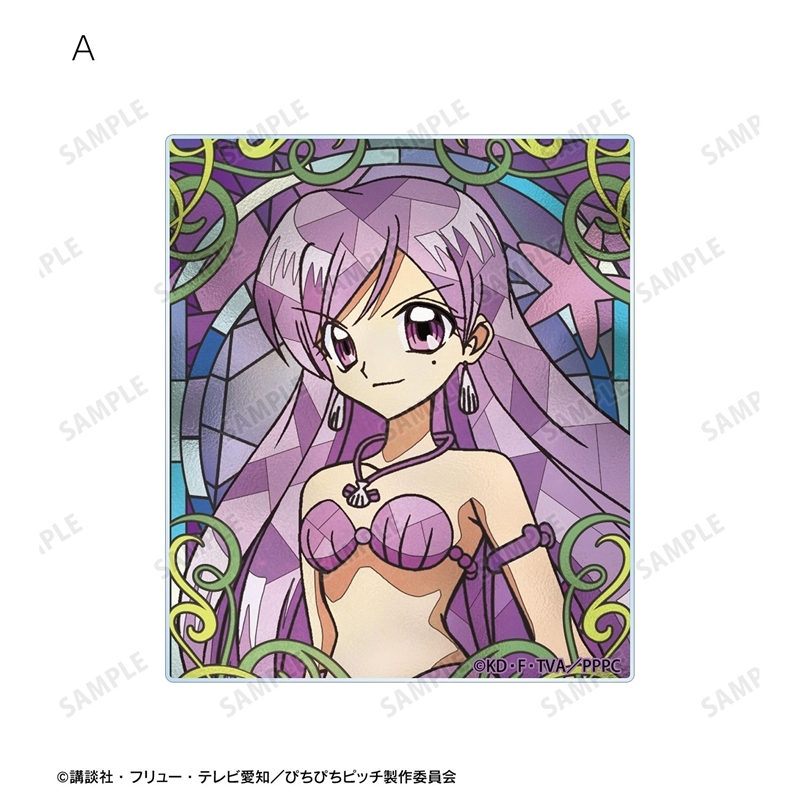 アニメ「ぴちぴちピッチ」 かれん Aure Glass アクリルカード2種セット 画像 3 | AniSmile