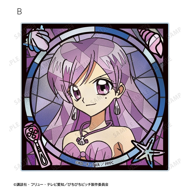 アニメ「ぴちぴちピッチ」 かれん Aure Glass アクリルカード2種セット 画像 4 | AniSmile