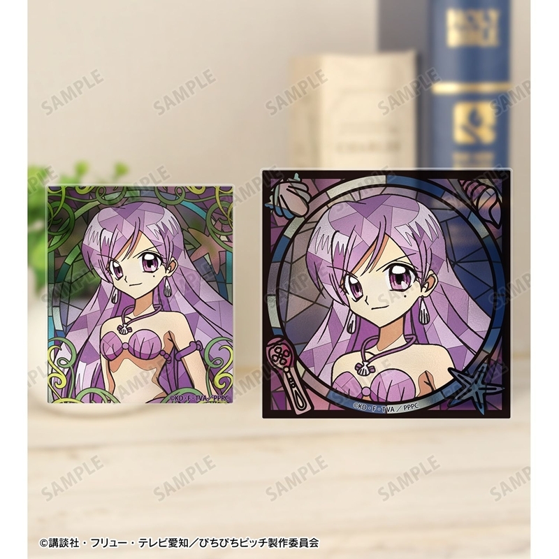 アニメ「ぴちぴちピッチ」 かれん Aure Glass アクリルカード2種セット 画像 5 | AniSmile