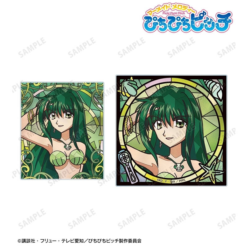 アニメ「ぴちぴちピッチ」 リナ Aure Glass アクリルカード2種セット 画像 2 | AniSmile