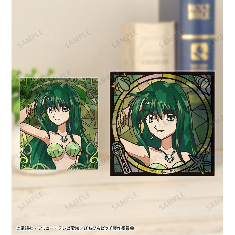アニメ「ぴちぴちピッチ」 リナ Aure Glass アクリルカード2種セット 画像 5 | AniSmile