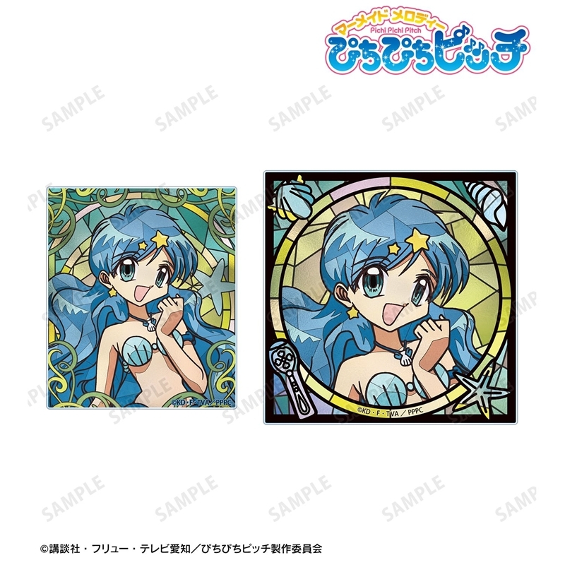 アニメ「ぴちぴちピッチ」 波音 Aure Glass アクリルカード2種セット 画像 2 | AniSmile
