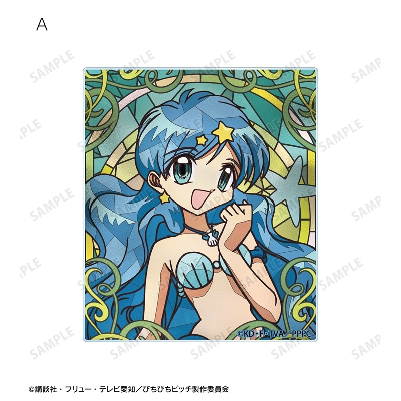 アニメ「ぴちぴちピッチ」 波音 Aure Glass アクリルカード2種セット 画像 3 | AniSmile
