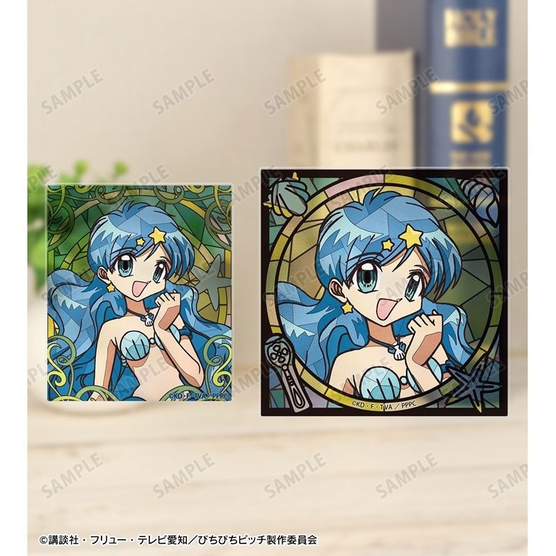 アニメ「ぴちぴちピッチ」 波音 Aure Glass アクリルカード2種セット 画像 5 | AniSmile