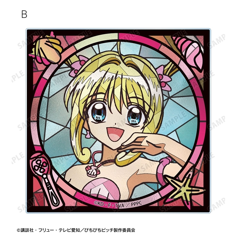 アニメ「ぴちぴちピッチ」 るちあ Aure Glass アクリルカード2種セット 画像 4 | AniSmile