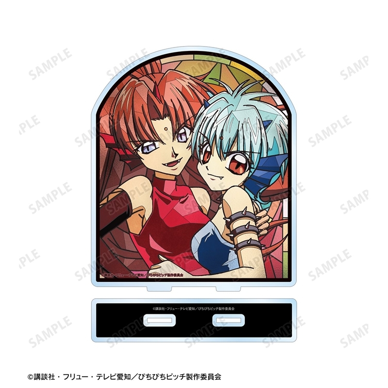 アニメ「ぴちぴちピッチ」 ブラック・ビューティー・シスターズ Aure Glass BIGアクリルスタンド 画像 3 | AniSmile