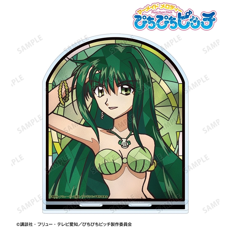 アニメ「ぴちぴちピッチ」 リナ Aure Glass BIGアクリルスタンド 画像 2 | AniSmile
