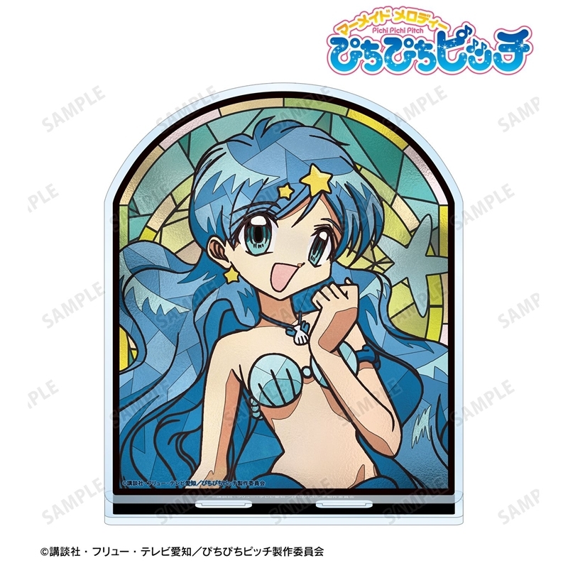 アニメ「ぴちぴちピッチ」 波音 Aure Glass BIGアクリルスタンド 画像 2 | AniSmile