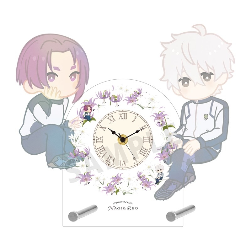 TVアニメ『ブルーロック』 凪 誠士郎&御影 玲王 Botania 第2弾 アクリルスタンド時計 - 公式商品画像 | AniSmile