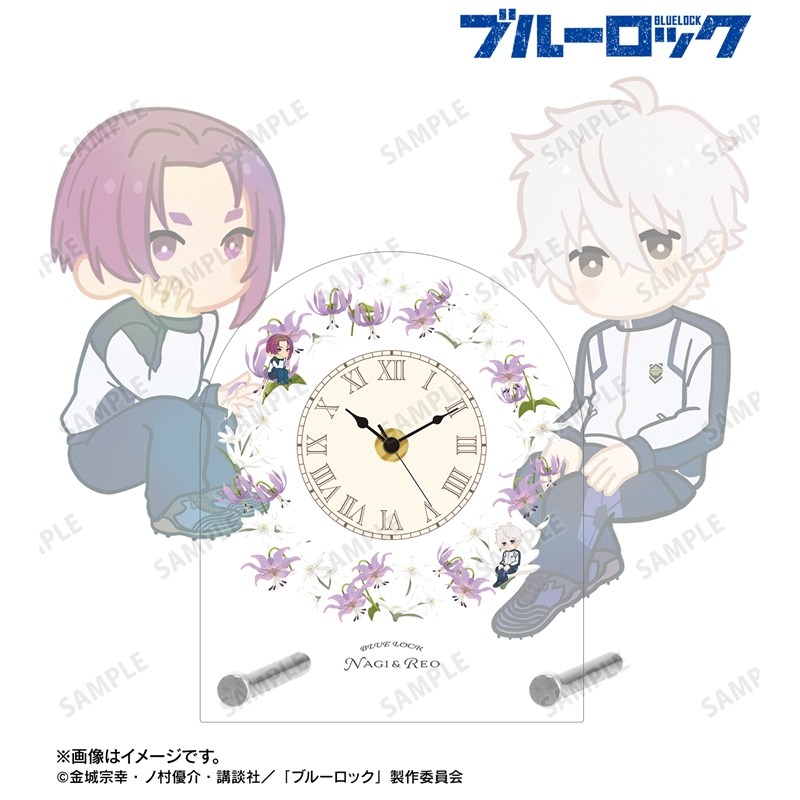 TVアニメ『ブルーロック』 凪 誠士郎&御影 玲王 Botania 第2弾 アクリルスタンド時計 画像 2 | AniSmile