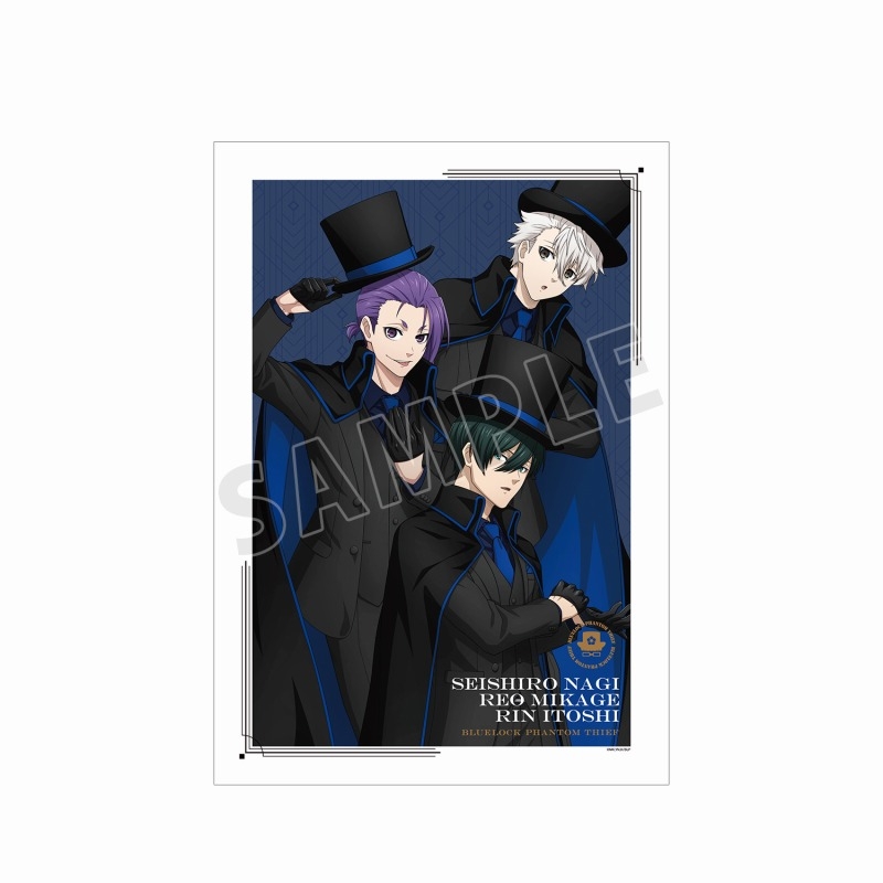 TVアニメ『ブルーロック』 描き下ろし 凪 誠士郎&御影 玲王&糸師 凛 怪盗団ver. A3マット加工ポスター - 公式商品画像 | AniSmile
