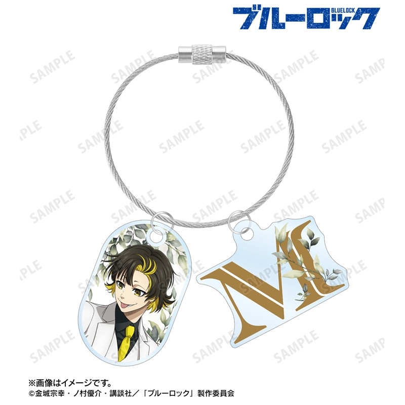 TVアニメ『ブルーロック』 描き下ろし 蜂楽 廻 スーツモデルver. 第2弾 2連ワイヤーアクリルキーホルダー 画像 2 | AniSmile