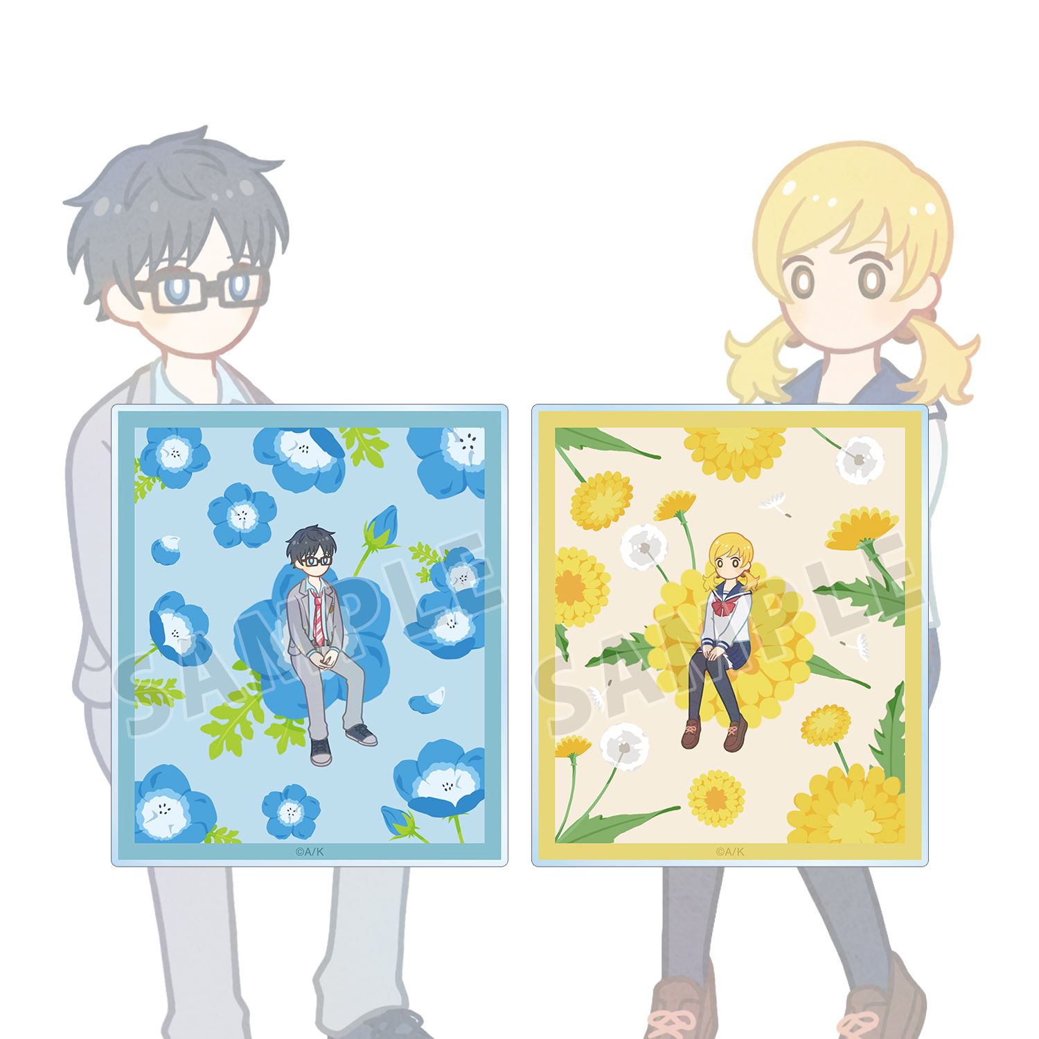 四月は君の嘘 有馬公生&相座凪 Botania アクリルカード2種セット 画像 5 | AniSmile