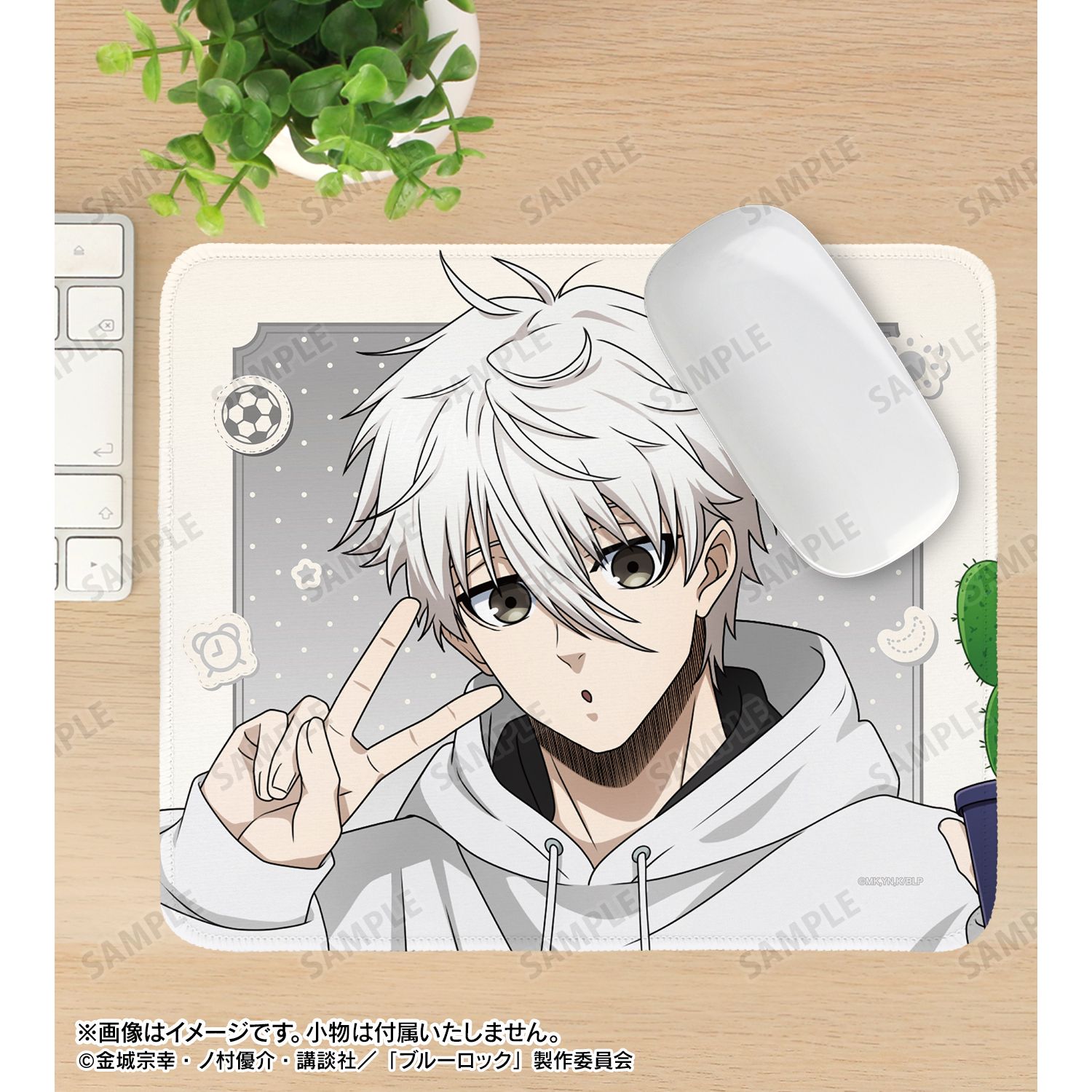 TVアニメ『ブルーロック』 描き下ろし 凪 誠士郎 モーニングルーティンver. マウスパッド 画像 6 | AniSmile