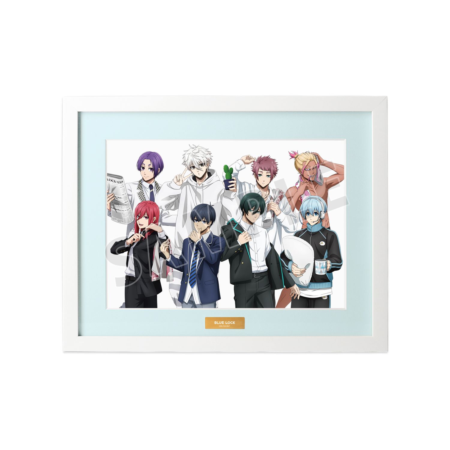 TVアニメ『ブルーロック』 描き下ろし 集合 モーニングルーティンver. キャラファイングラフ 画像 6 | AniSmile