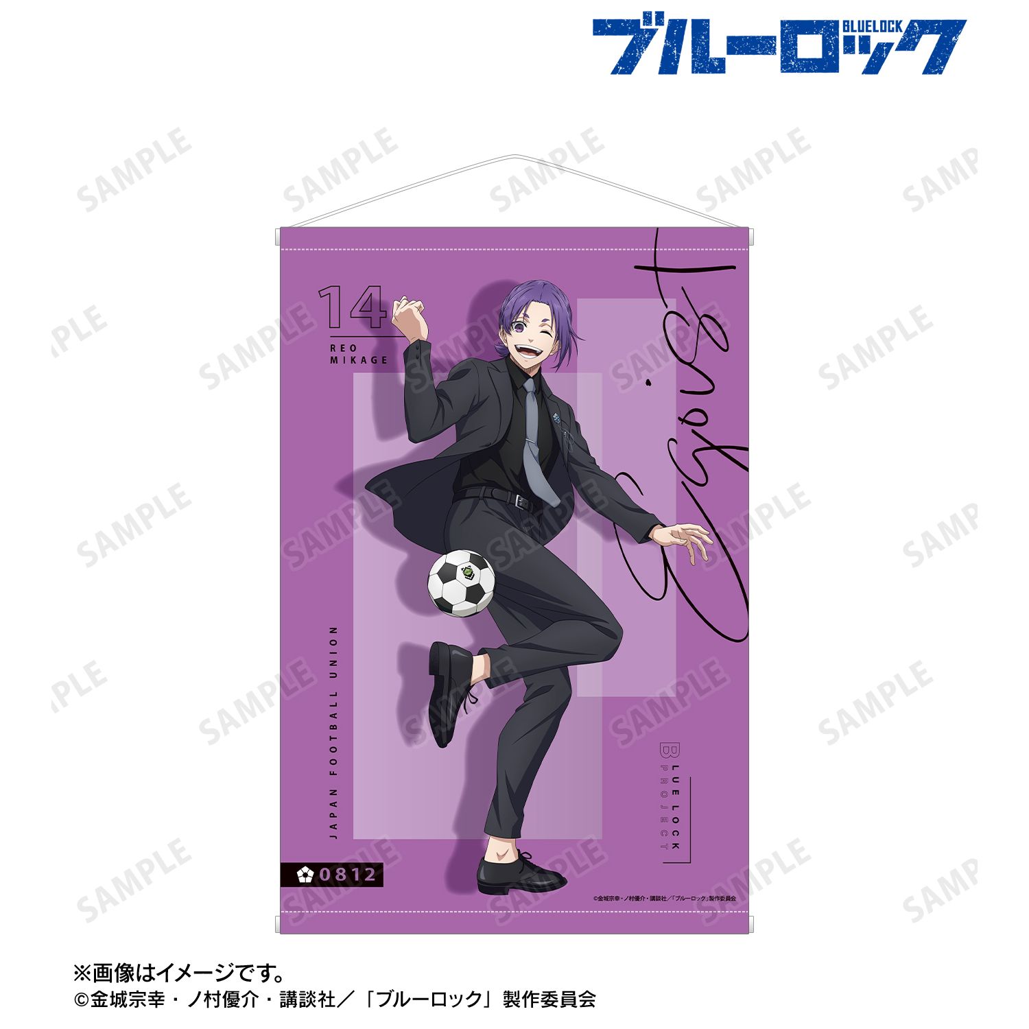 TVアニメ『ブルーロック』 描き下ろし 御影 玲王 スーツモデルver. B2タペストリー 画像 4 | AniSmile