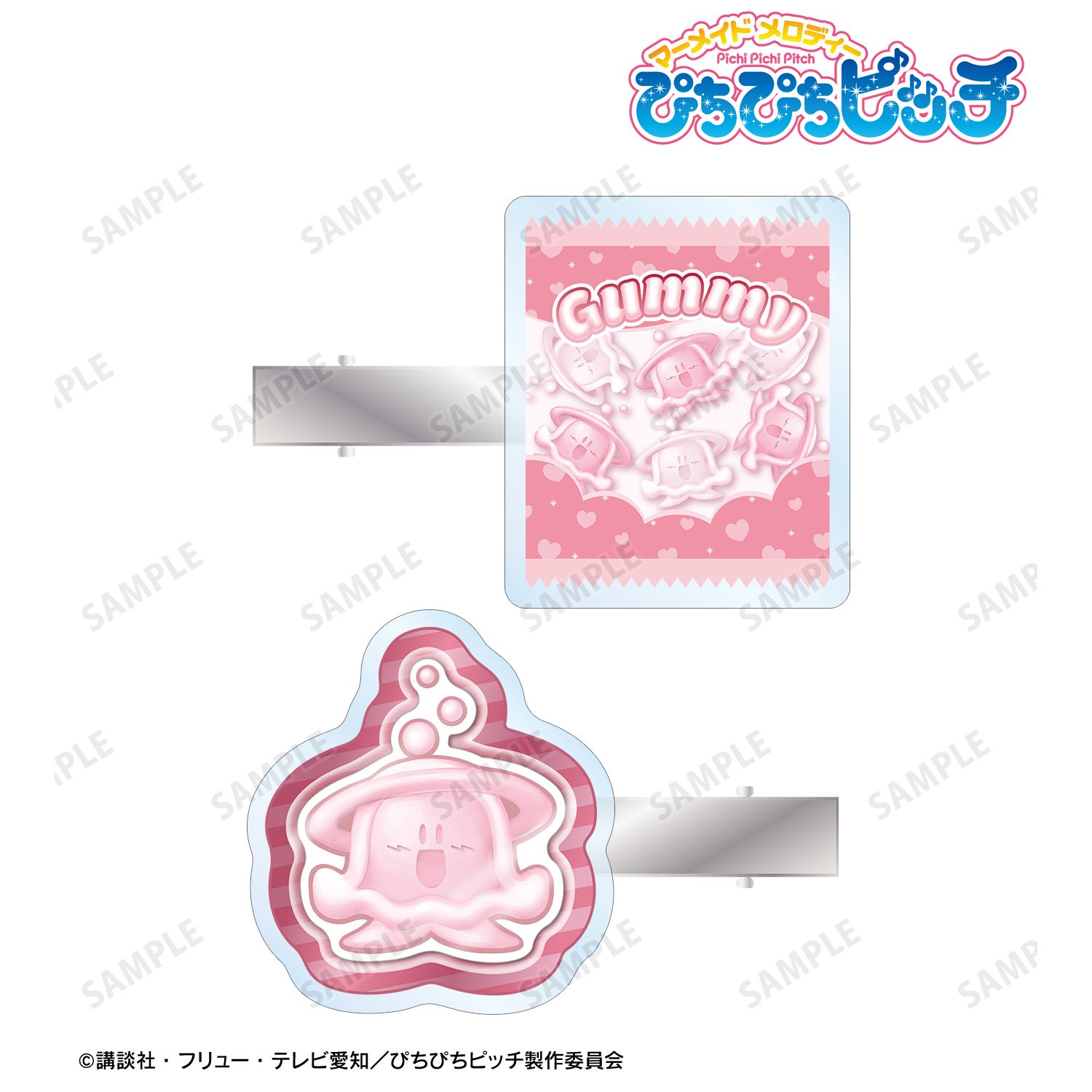 アニメ「ぴちぴちピッチ」 くらちゃん petit-sserie アクリルヘアクリップ2個セット 画像 4 | AniSmile