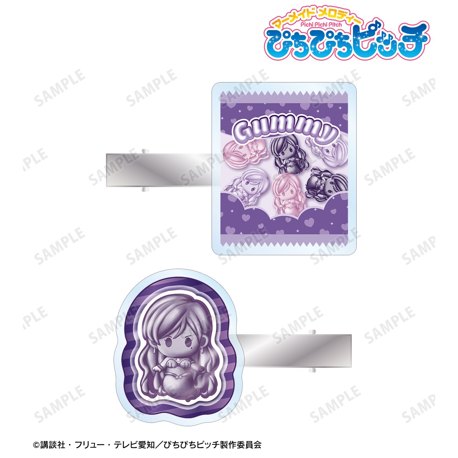 アニメ「ぴちぴちピッチ」 かれん petit-sserie アクリルヘアクリップ2個セット 画像 4 | AniSmile