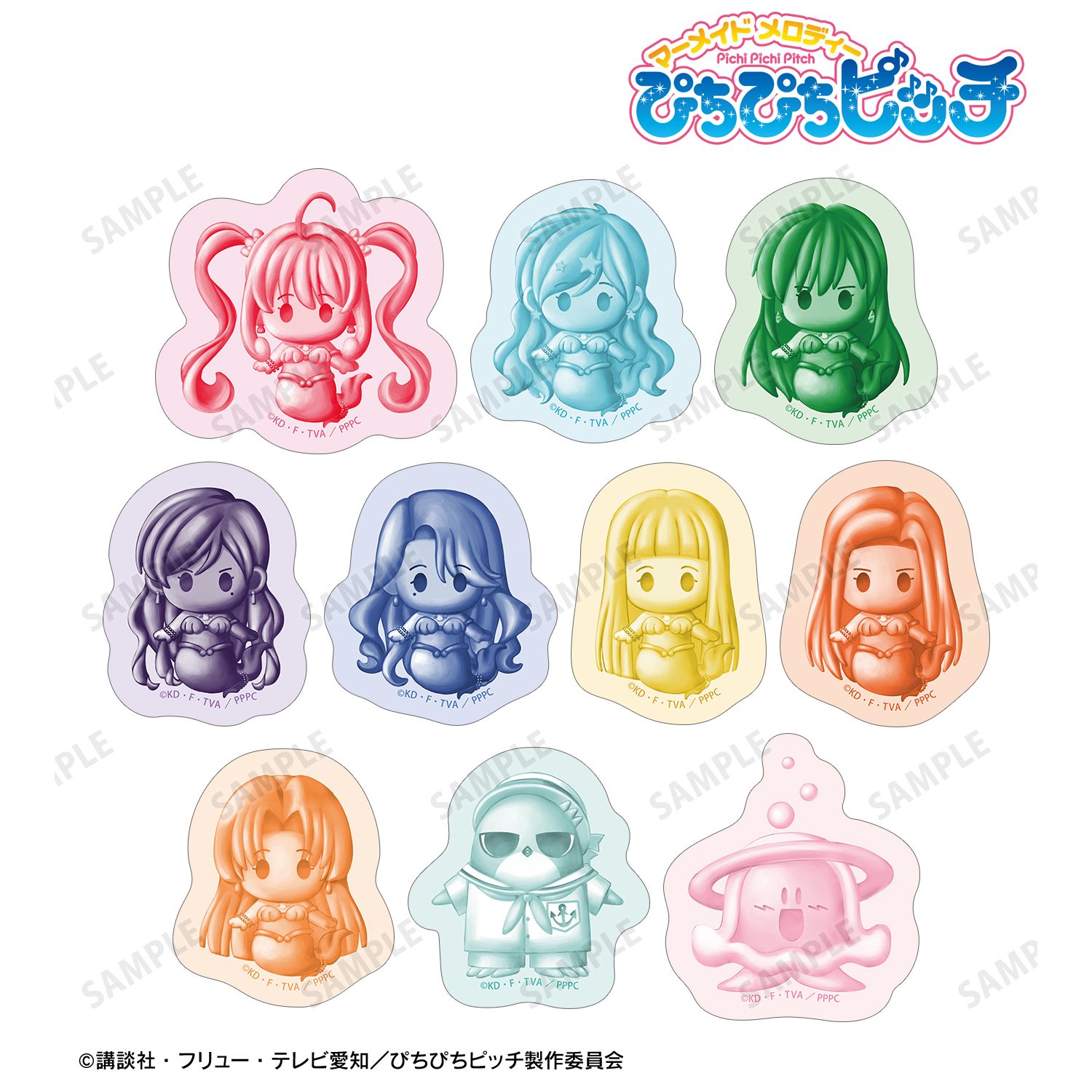 アニメ「ぴちぴちピッチ」 petit-sserie フレークシール 画像 4 | AniSmile