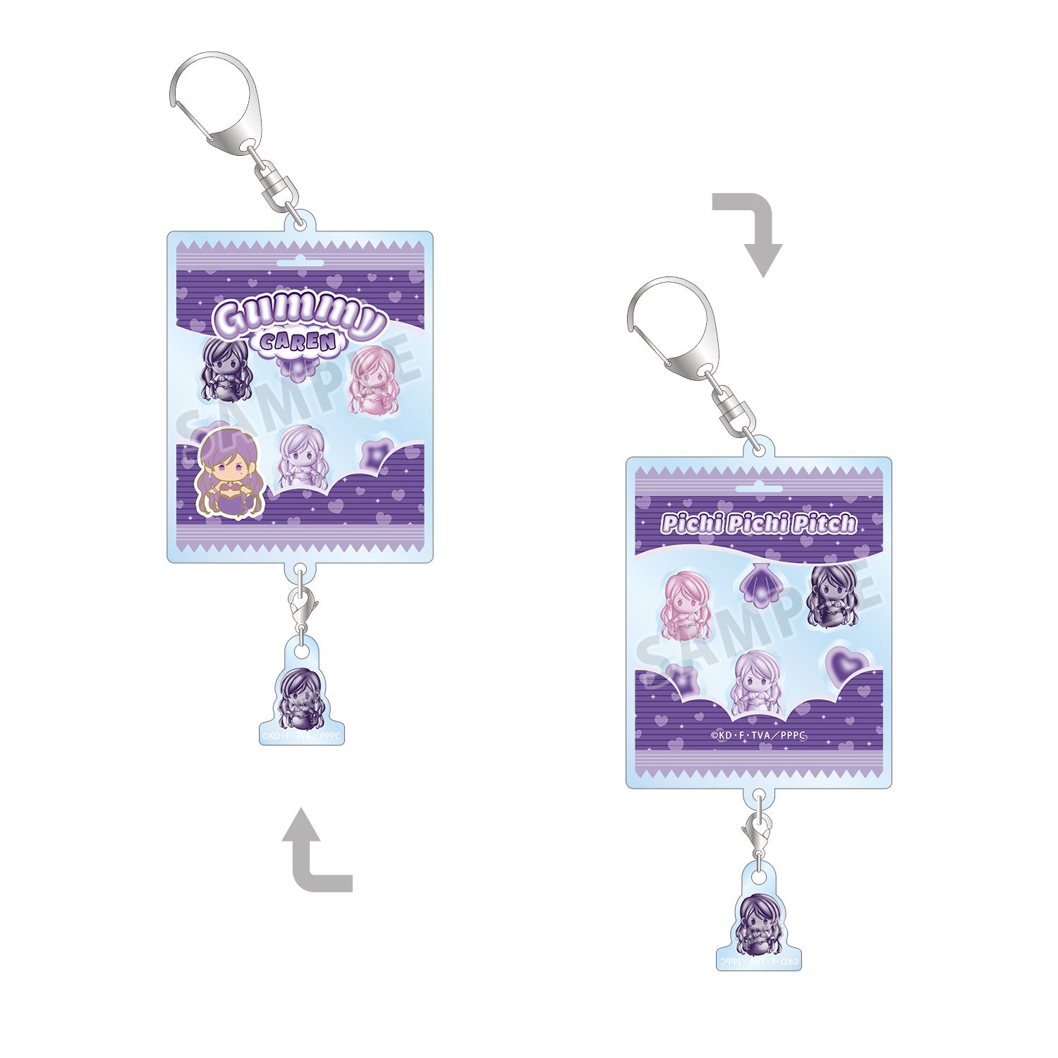 アニメ「ぴちぴちピッチ」 かれん petit-sserie シャカシャカアクリルキーホルダー 画像 6 | AniSmile