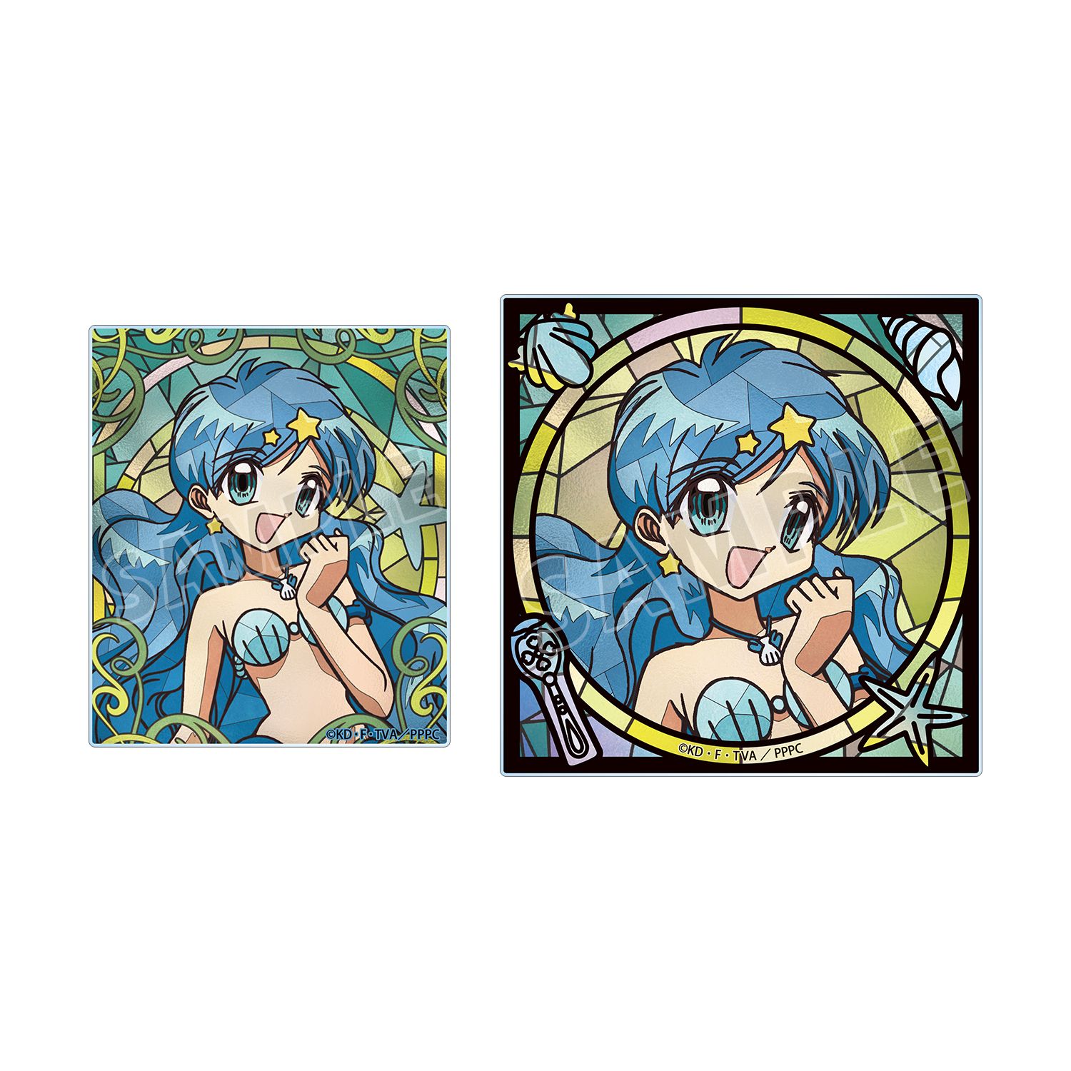アニメ「ぴちぴちピッチ」 波音 Aure Glass アクリルカード2種セット 画像 6 | AniSmile
