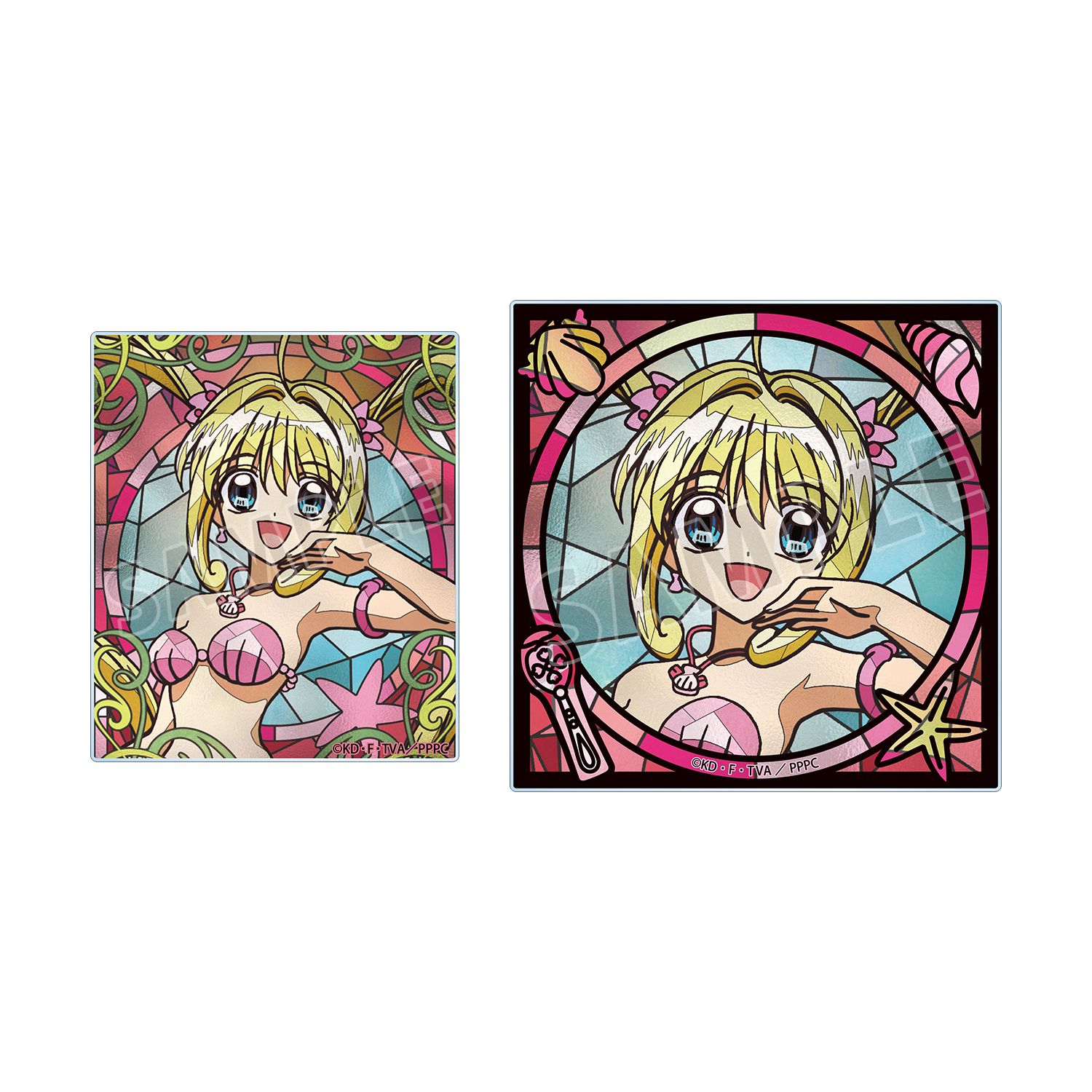 アニメ「ぴちぴちピッチ」 るちあ Aure Glass アクリルカード2種セット 画像 6 | AniSmile