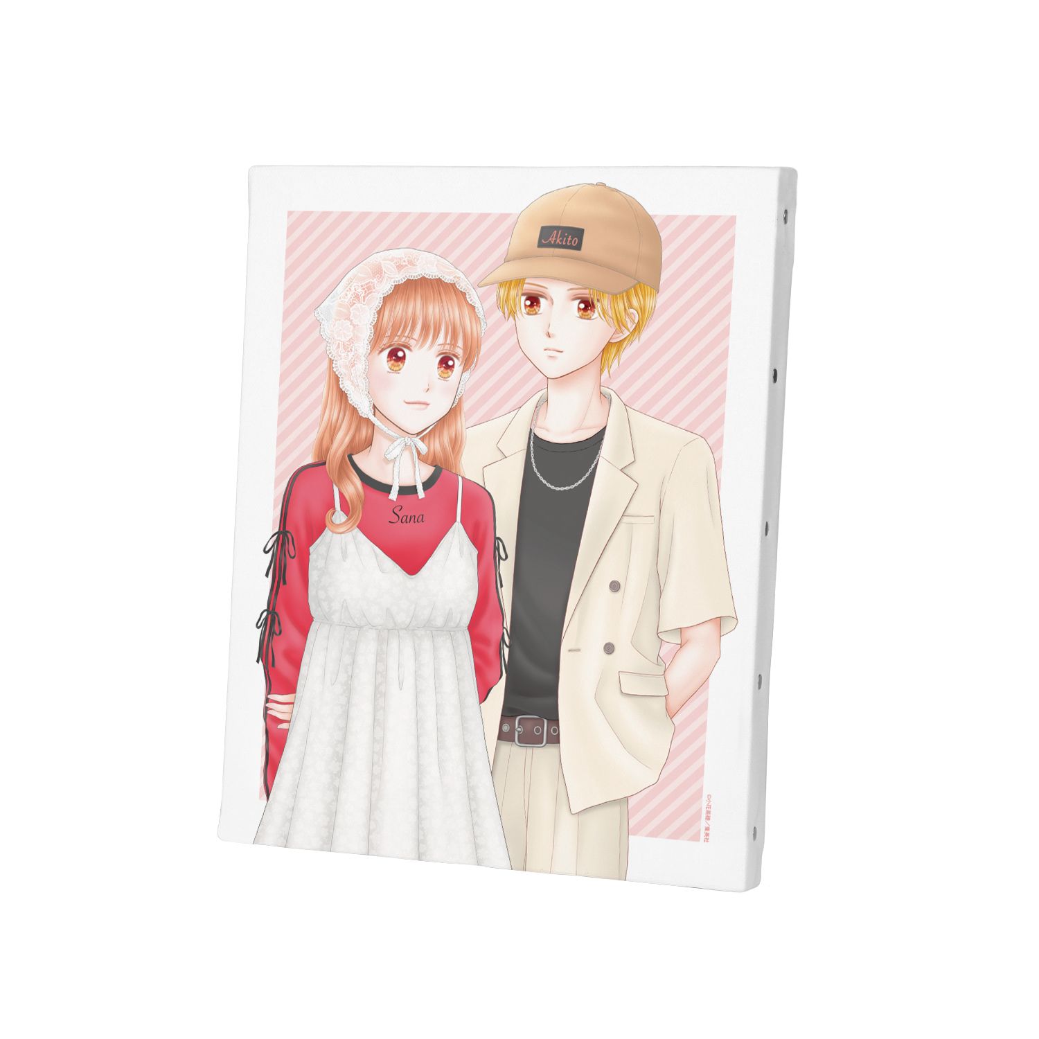 こどものおもちゃ 小花美穂先生 描き下ろし 倉田紗南&羽山秋人 令和ファッションver. F3号キャンバスボード 图片 4 | AniSmile