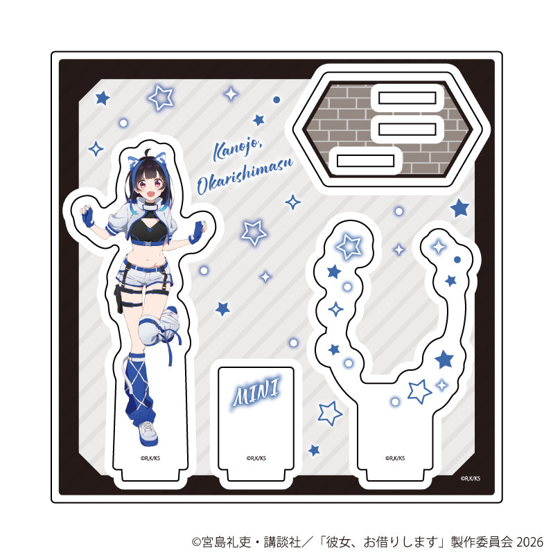 アクリルスタンドプレート「TVアニメ『彼女、お借りします』」27/八重森みに サイバーネオンver.(描き下ろしイラスト) - 公式商品画像 | AniSmile