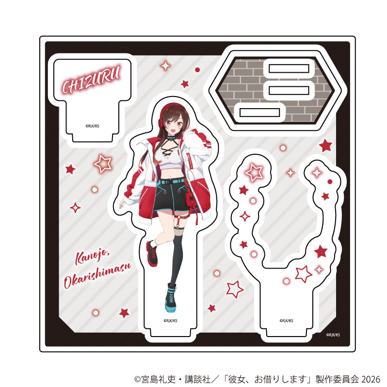 アクリルスタンドプレート「TVアニメ『彼女、お借りします』」26/桜沢 墨 サイバーネオンver.(描き下ろしイラスト) 画像 4 | AniSmile