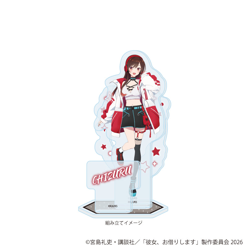アクリルスタンドプレート「TVアニメ『彼女、お借りします』」23/水原千鶴 サイバーネオンver.(描き下ろしイラスト) 画像 2 | AniSmile