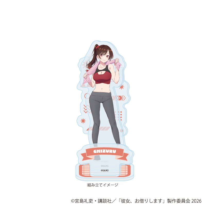 アクリルスタンドプレート「TVアニメ『彼女、お借りします』」18/水原千鶴 トレーニングウェアver.(描き下ろしイラスト) 画像 2 | AniSmile