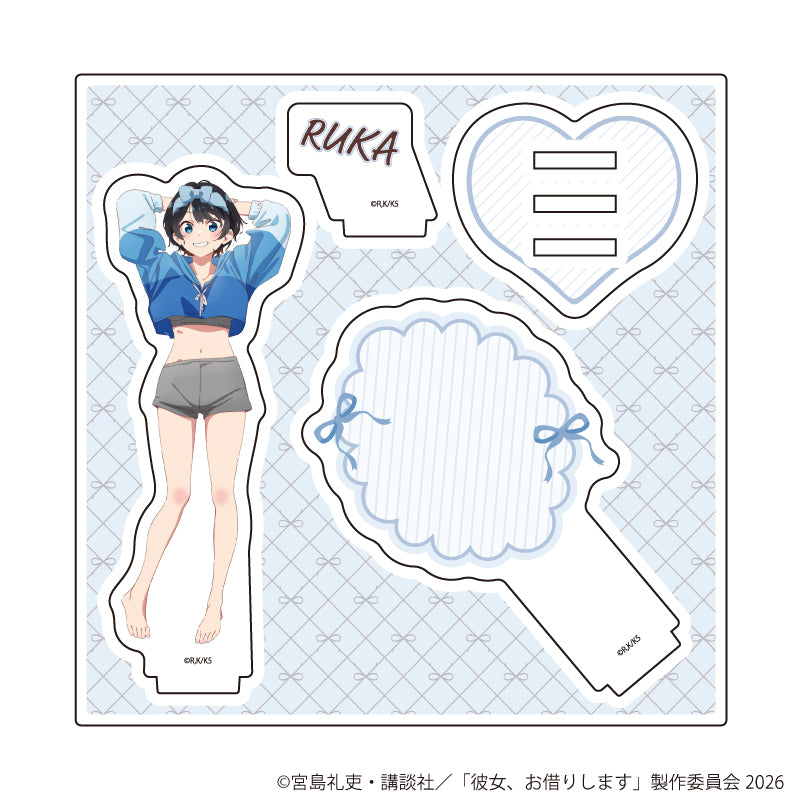 アクリルスタンドプレート「TVアニメ『彼女、お借りします』」11/更科瑠夏 へそチラver.(描き下ろしイラスト) - 公式商品画像 | AniSmile