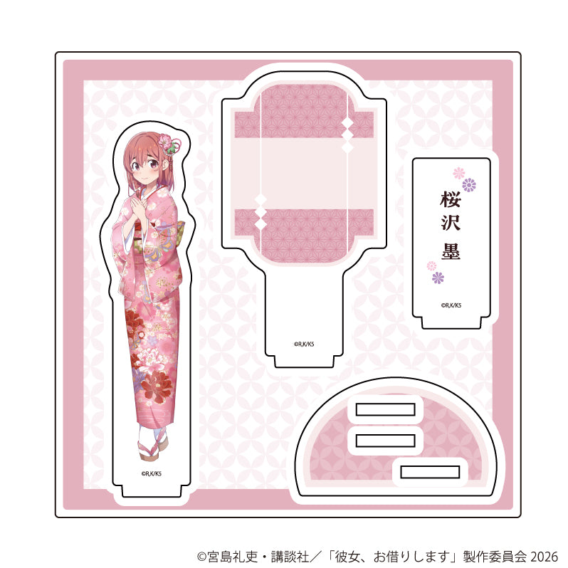 アクリルスタンドプレート「TVアニメ『彼女、お借りします』」04/桜沢 墨 着物ver.(描き下ろしイラスト) - 公式商品画像 | AniSmile