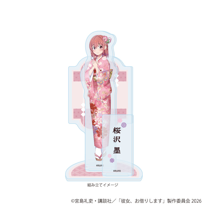 アクリルスタンドプレート「TVアニメ『彼女、お借りします』」04/桜沢 墨 着物ver.(描き下ろしイラスト) 画像 2 | AniSmile