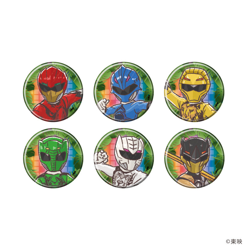 缶バッジ「動物戦隊ジュウオウジャー」01/ブラインド(全6種)(グラフアートイラスト) - 公式商品画像 | AniSmile