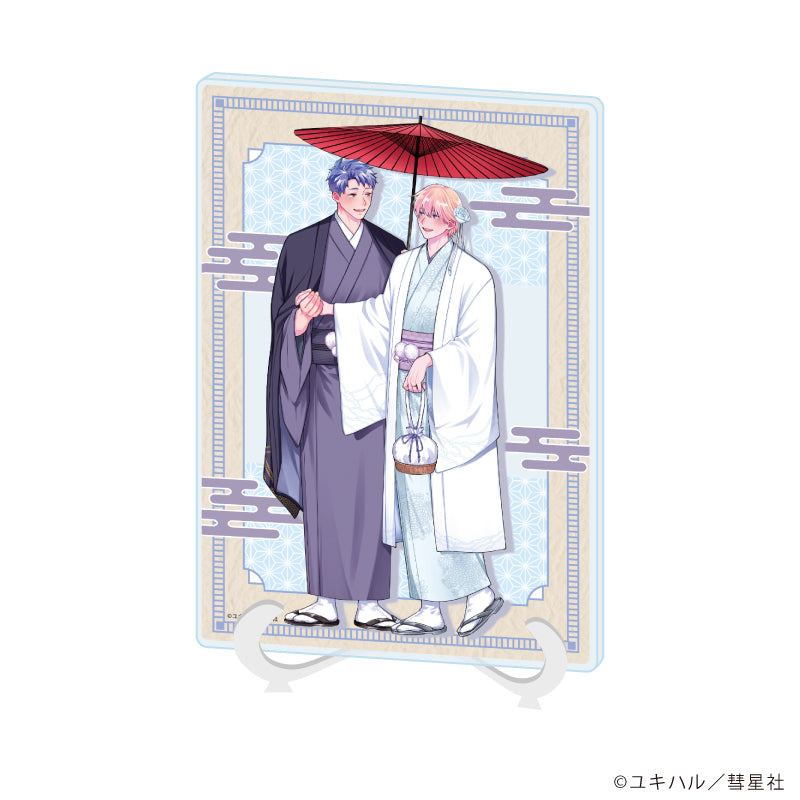 アクリルアートボード(A5サイズ)「食らいついてよ、旦那さま」01/琥太郎&瑞希(描き下ろしイラスト) - 公式商品画像 | AniSmile