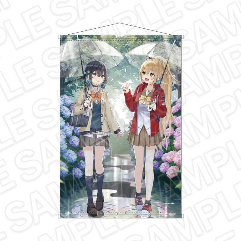 AHSキャラクターズ B2タペストリー 弦巻マキ&宮舞モカ rain ver. - 公式商品画像 | AniSmile