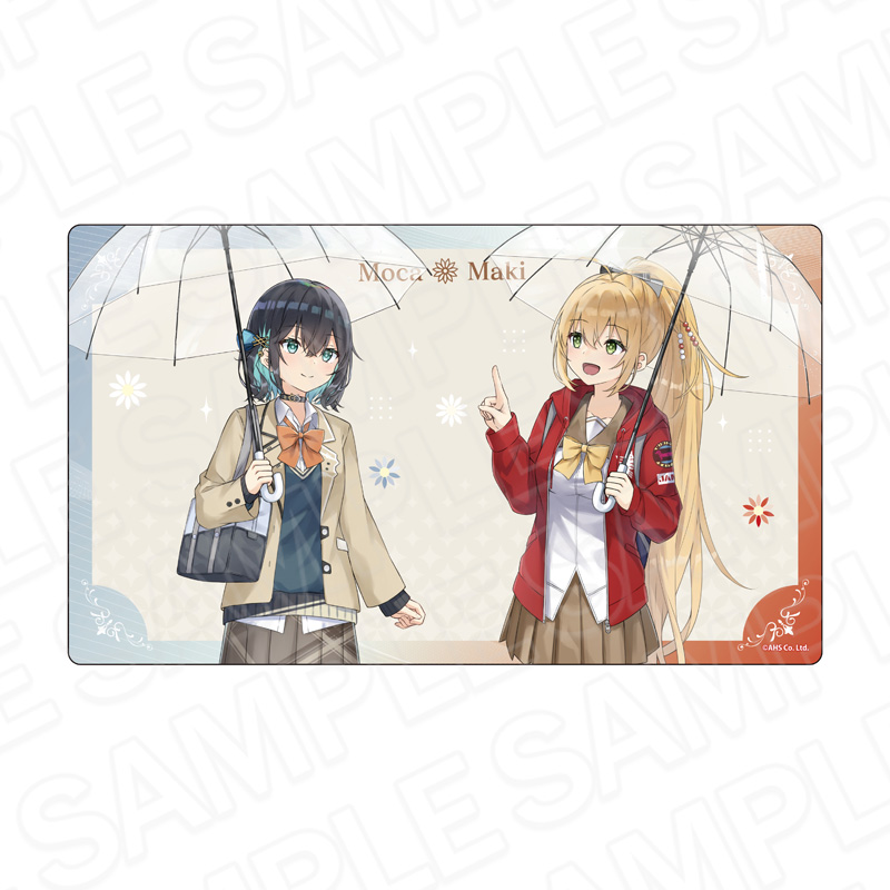 AHSキャラクターズ ラバーデスクマット 弦巻マキ&宮舞モカ rain ver. - 公式商品画像 | AniSmile