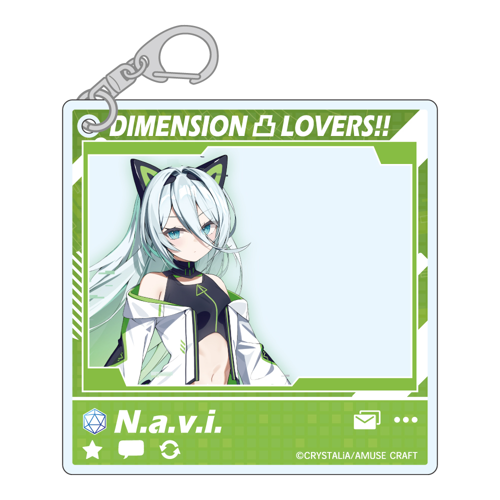 ディメンション凸ラバース!! SNSぽいアクリルキーホルダー N.a.v.i. 画像 3 | AniSmile