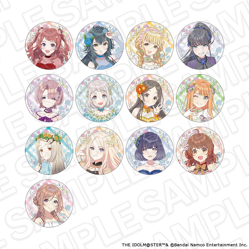 学園アイドルマスター カンバッジ(ランダム) floral dress ver. - 公式商品画像 | AniSmile