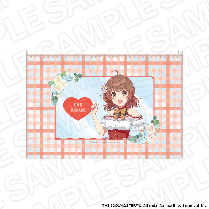 学園アイドルマスター クリアポーチ 花海佑芽 floral dress ver. - 公式商品画像 | AniSmile