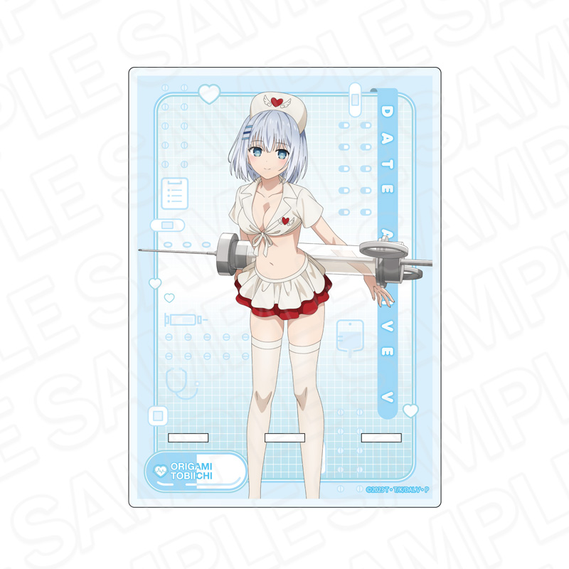 デート・ア・ライブV アクリルスマホスタンド 鳶一折紙 南の島のナース ver. - 公式商品画像 | AniSmile