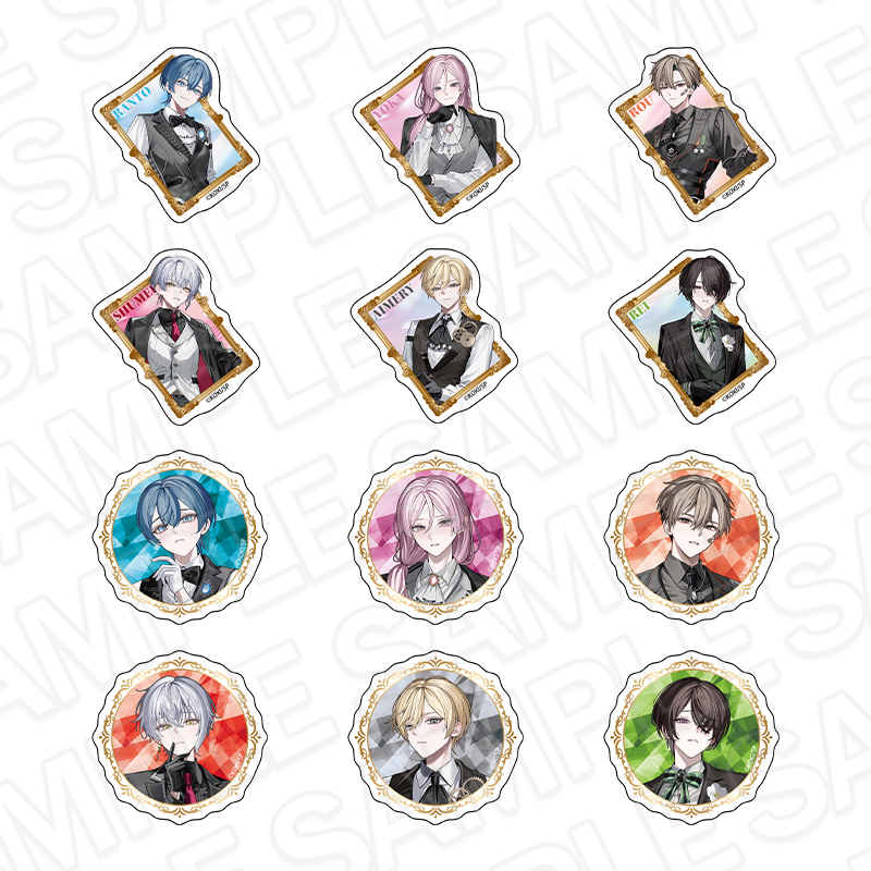 BOYS be MAID!~御曹司メイドボーイ部の日日~ アクリルステッカー(ランダム) レヴュー・ド・ヴェール ver. セット - 公式商品画像 | AniSmile