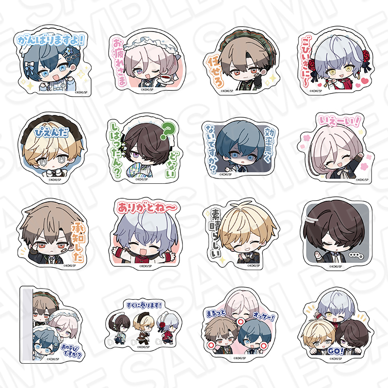 BOYS be MAID!~御曹司メイドボーイ部の日日~ ダイカットステッカー(ランダム) スタンプ ver. - 公式商品画像 | AniSmile