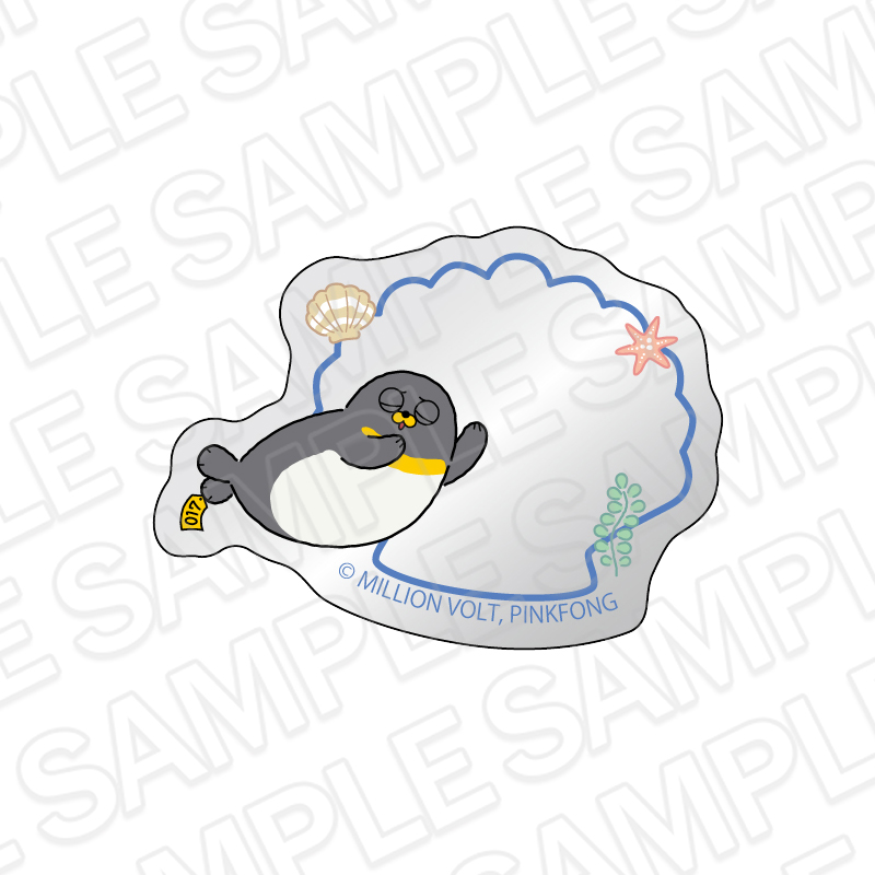 SEALOOK ミラーアクリルステッカー ペンギンザラシ - 公式商品画像 | AniSmile