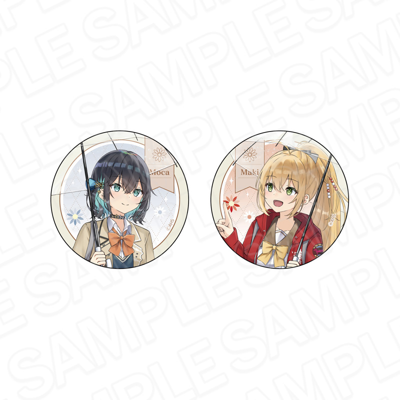 AHSキャラクターズ カンバッジセット 弦巻マキ&宮舞モカ rain ver. - 公式商品画像 | AniSmile